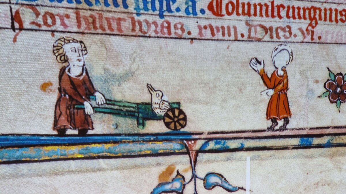 Drollige-Drachen-Einh-rner-und-ballspielende-Hunde-Gebetbuch-aus-dem-Jahr-1300-gibt-Einblicke-ins-Mittalalter