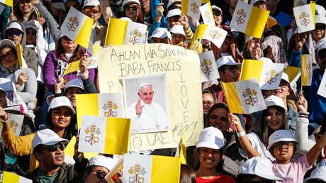 Papst Franziskus in Abu Dhabi (Archiv) / © Paul Haring/CNS photo (KNA)