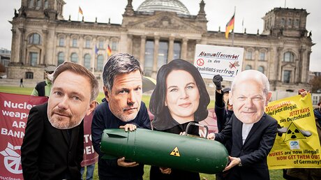 Protest gegen Atomwaffen in Deutschland / © Kay Nietfeld (dpa)