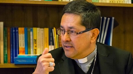 Alfonso Gerardo Miranda Guardiola, seit 2014 Weihbischof von Monterrey, seit 2016 Generalsekretär der mexikanischen Bischofskonferenz CEM / © Matthias Hoch (Adveniat)