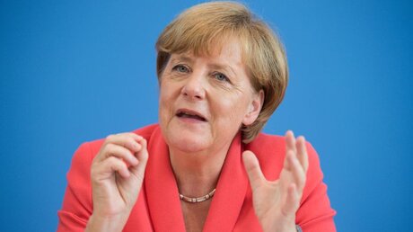 Angela Merkel: "Wir schaffen das" / © Bernd von Jutrczenka (dpa)