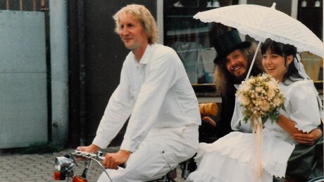 Hochzeit auf dem Fahrrad / © Elke Eichmann (privat)