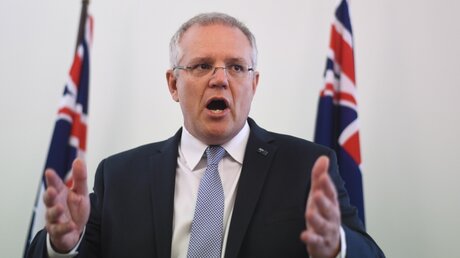 Australiens Premierminister Scott Morrison / © Lukas Coch (dpa)