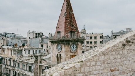 Blick von der maronitischen Kathedrale von Aleppo in Syrien / © Jean-Matthieu Gautier (KNA)