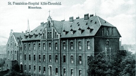 Das damalige Männerhaus des Hospitals (Stiftung der Cellitinnen zur hl. Maria)