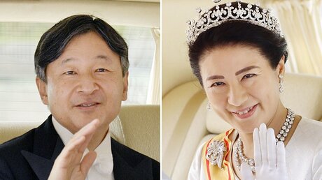Das neue Kaiserpaar, Kaiser Naruhito und Kaiserin Masako  / © kyodo (dpa)