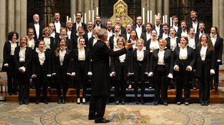 Das Vokalensemble Kölner Dom singt die "Missa in tempore belli" von Haydn / © Beatrice Tomasetti (DR)
