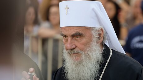 Der serbische Patriarch Irinej / © Harald Oppitz (KNA)
