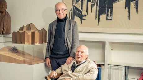 Die Architekten Paul und Gottfried Böhm / © David Klammer (KNA)
