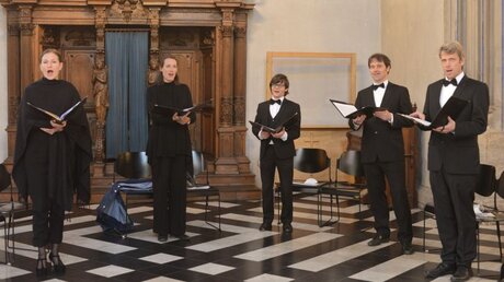 Die Kölner Vokalsolisten singen unter anderem Werke von Palestrina und Monteverdi / © Beatrice Tomasetti (DR)