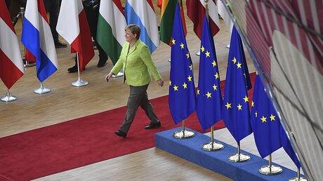 Bundeskanzlerin Merkel beim EU-Gipfel in Brüssel / © Geert Vanden Wijngaert (dpa)