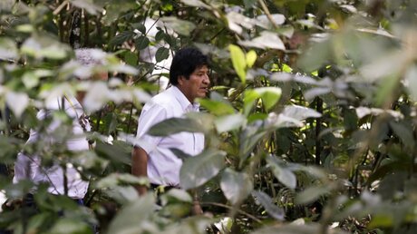 Evo Morales / © Fernando Vergara (dpa)