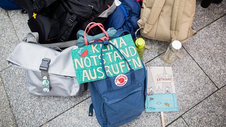 Fridays for Future Demonstranten in Köln rufen den Klimanotstand aus / © Rolf Vennenbernd (dpa)
