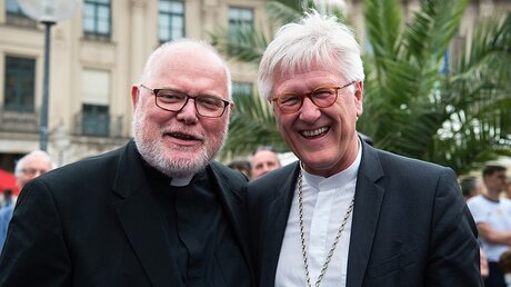 Reinhard Kardinal Marx (l.) und Heinrich Bedford-Strohm / © Matthias Balk (dpa)