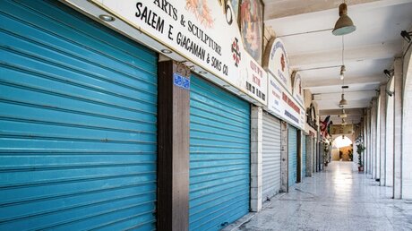  Geschlossene Geschäfte in Bethlehem / © Andrea Krogmann (KNA)