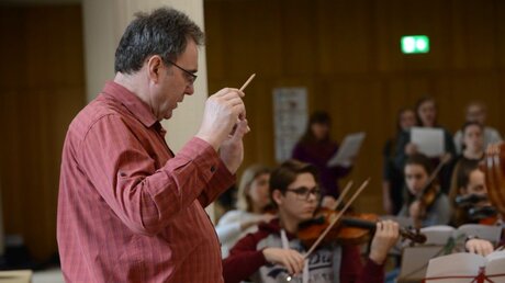 Gleich zwei Aufführungen der C-Dur-Messe plant Chorleiter Winfried Krane  für das Beethoven-Jahr / © Beatrice Tomasetti (DR)