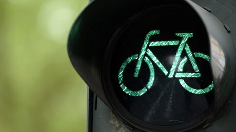 Grünes Licht für Fahrradfahrer / © Marius Becker (dpa)