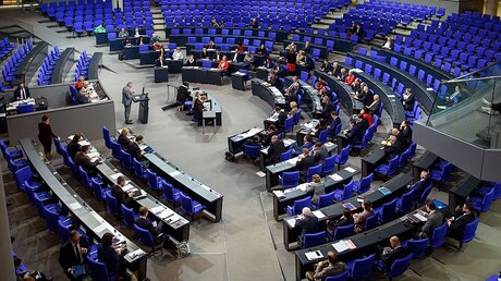 Haushaltsdebatte im Bundestag / © Gregor Fischer (dpa)