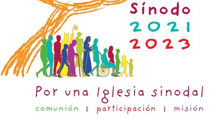 Logo der Weltsynode in spanischer Sprache (KNA)