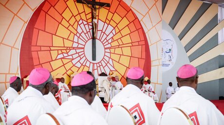 Messe mit Papst Franziksus und afrikanischen Bischöfen / © Vatican Media/Romano Siciliani (KNA)