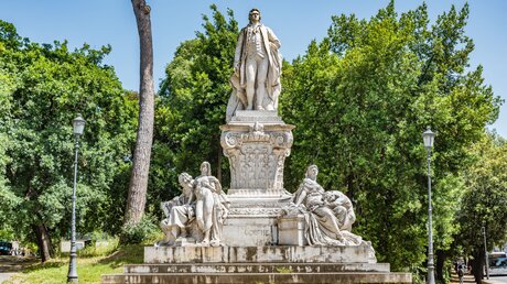 Ein Goethe-Denkmal in der römischen Parkanlage Villa Borghese / © Takashi Images (shutterstock)