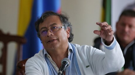 Gustavo Petro hat die Präsidentschaftswahl in Kolumbien gewonnen / © Camila Díaz (dpa)