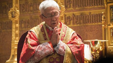 Kardinal Joseph Zen Ze-kiun, emeritierter Bischof von Hong Kong, China im Jahre 2020. / © Gregory A. Shemitz/CNS photo (KNA)