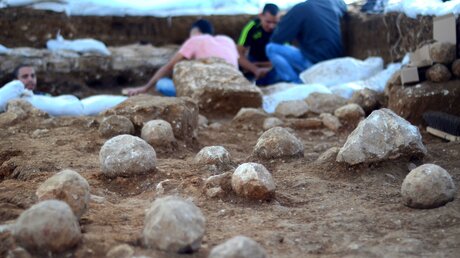 Die Ausgrabungsstätte auf der sogenannten russischen Anlage in der Westjerusalemer Innenstadt. / © Israelische Antikenbehörde