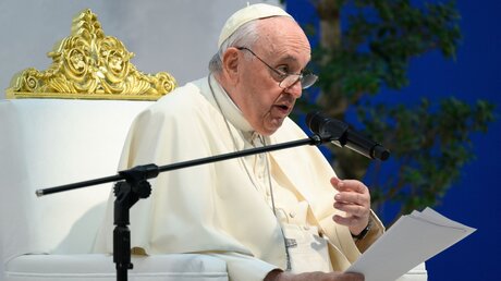 Papst Franziskus in Bahrain / © Vatican Media/Romano Siciliani (KNA)