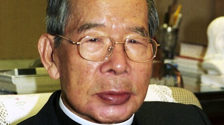 Kardinal Stephen Kim Sou-hwan, Erzbischof von Seoul (Südkorea) 2002 / © Wolfgang Rollik (KNA)
