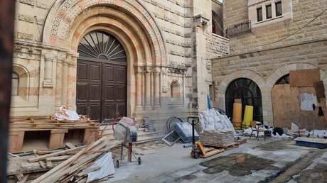 Bauarbeiten an der Dormitio-Abtei in Jerusalem / © Renardo Schlegelmilch (DR)