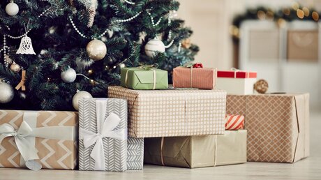Weihnachtsgeschenke unter einem Weihnachtsbaum / © AnnaStills (shutterstock)