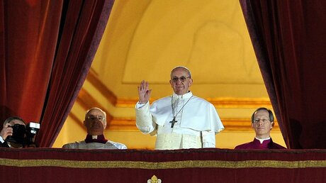 Kardinal Bergoglio wurde am 13. März 2013 vom Konklave zum neuen Papst gewählt.  (KNA)