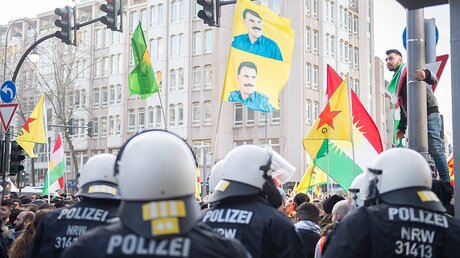 Kurden-Demo gegen türkische Militäroffensive / © Rainer Jensen (dpa)