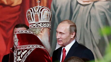Patriarch Kyrill I. und der russische Präsident Wladimir Putin / © Natalia Gileva (KNA)