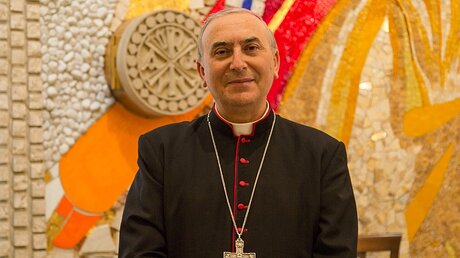 Erzbischof Mario Zenari  / © Andrea Krogmann (KNA)