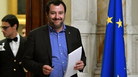 Matteo Salvini, Parteivorsitzender der Lega und Innenminister / © Ettore Ferrari (dpa)