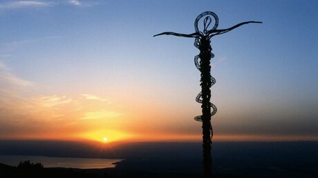 Moses-Kreuz auf dem Berg Nebo in Jordanien / © KNA-Bild (KNA)