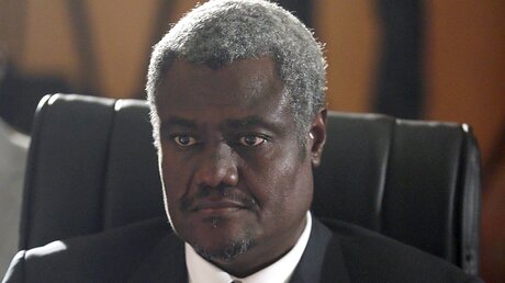 Moussa Faki Mahamat, Vorsitzender der Afrikanischen Union (AU) / © Mohamed Messara (dpa)