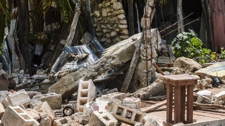Nach dem Erdbeben in Haiti / © Tcharly Coutin (dpa)