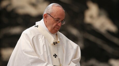 Nachdenklich: Papst Franziskus / © Paul Haring (KNA)