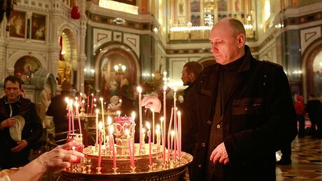 Orthodoxer Ostergottesdienst in Moskau / © Natalia Gileva (KNA)