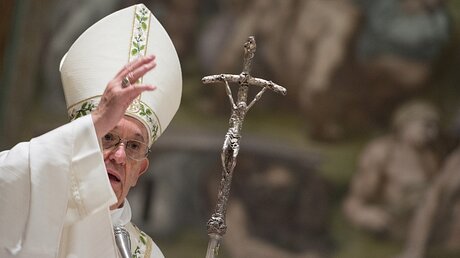 Papst Franziskus beim Gottesdienst zum Fest der Taufe Jesu / © Osservatore Romano (KNA)