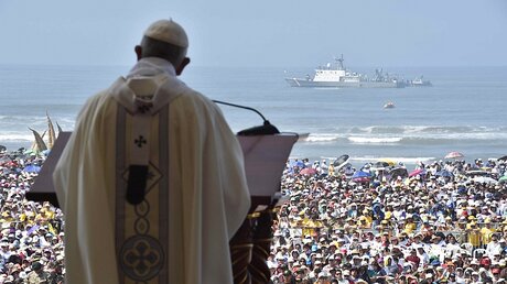 Papst Franziskus in Huanchaco / © Osservatore Romano (KNA)