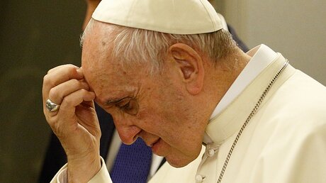 Papst Franziskus sorgt sich über die Spaltung der Gesellschaft / © Paul Haring (KNA)