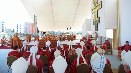 Papstmesse in Presov / © Vatican Media/Romano Siciliani (KNA)