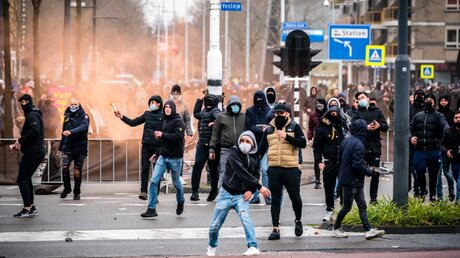 Proteste in den Niederlanden / © Rob Engelaar (dpa)