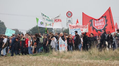Proteste gegen die Rodung des Hambacher Forst / © Henning Martin Schoon (DR)