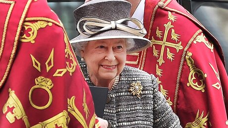 Queen Elizabeth vor der Generalsynode / © Andy Rain (dpa)