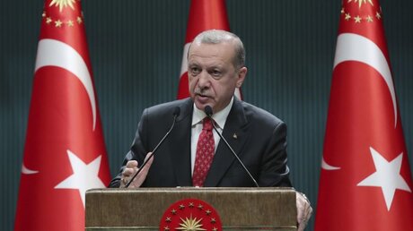 Recep Tayyip Erdogan, Präsident der Türkei / © Uncredited/Turkish Presidency/AP (dpa)